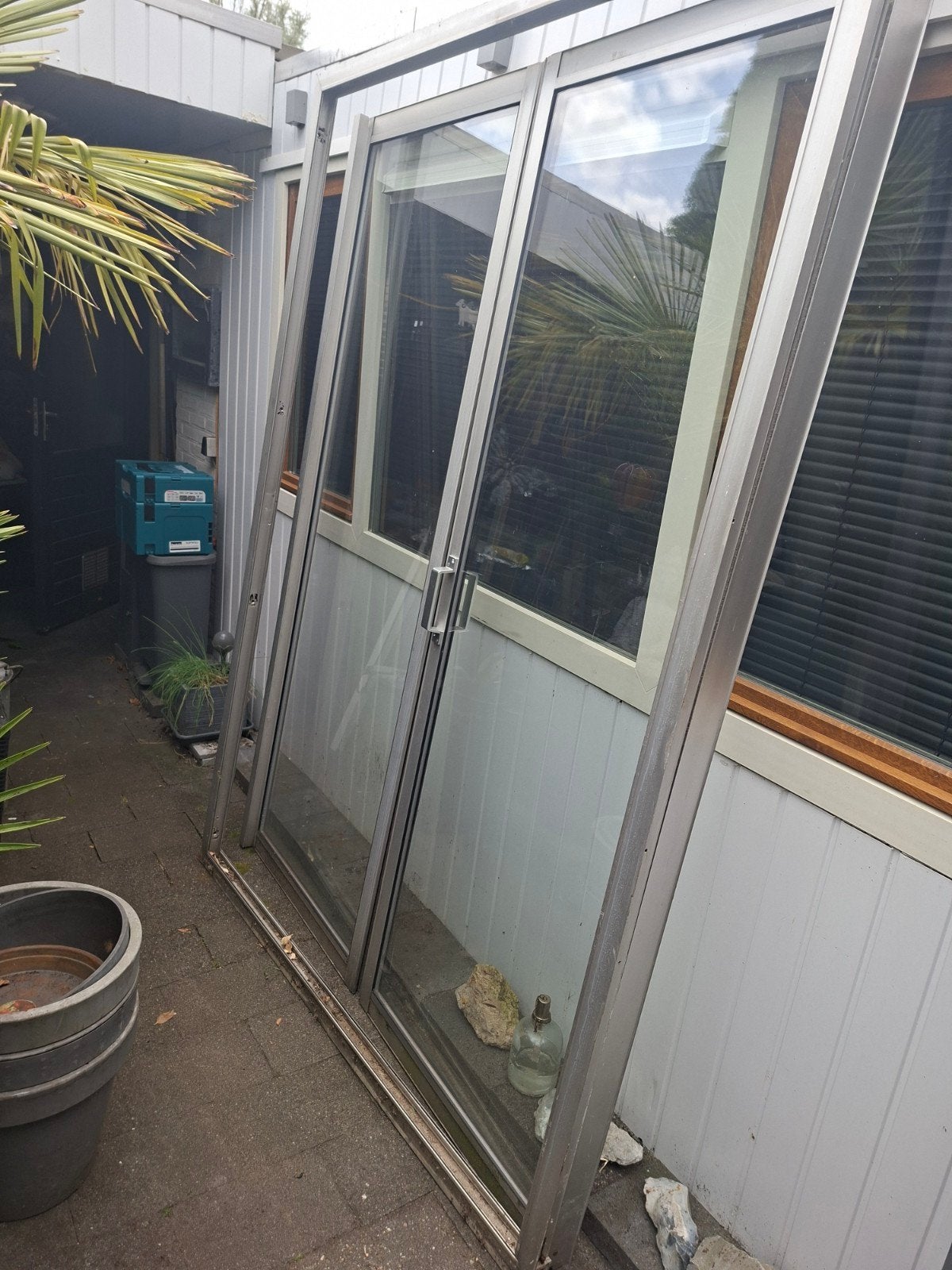 Aluminium schuifpui, Ophalen, Aluminium, 225 cm of meer, Schuifpui