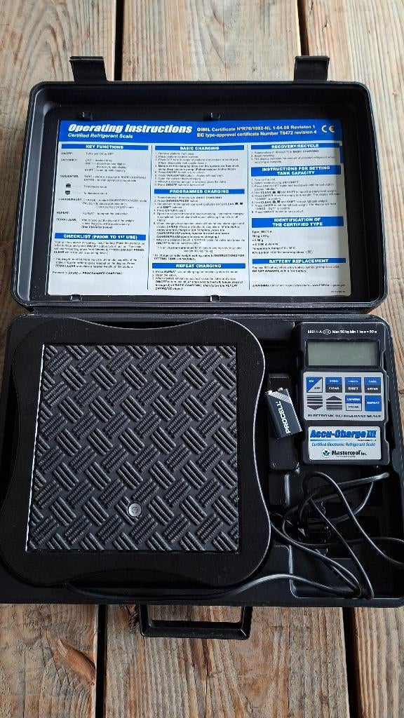 Mastercool 98211-A Digitale weegschaal oa airco koelmiddelen, 1 tot 500 gram, ,, 100 kg of meer, Ophalen of Verzenden