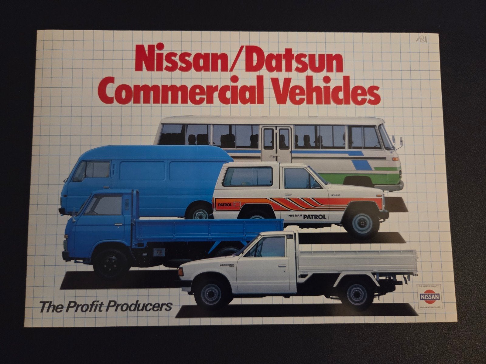Brochure Nissan / Datsun Commercial Vehicles 1981, Ophalen of Verzenden, Zo goed als nieuw, Nissan