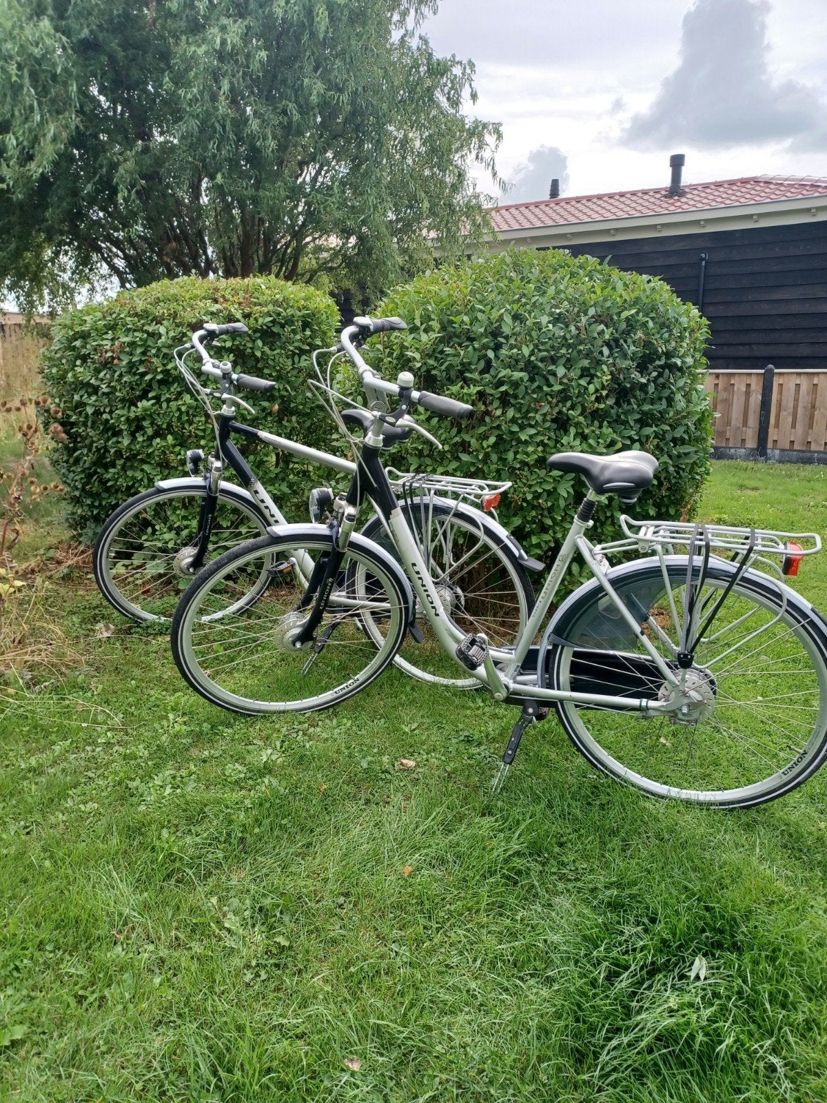 Set van 2 Union fietsen: herenfiets en damesfiets, 8 versn., Fietsen en Brommers, Ophalen, Gebruikt, Overige merken, Versnellingen