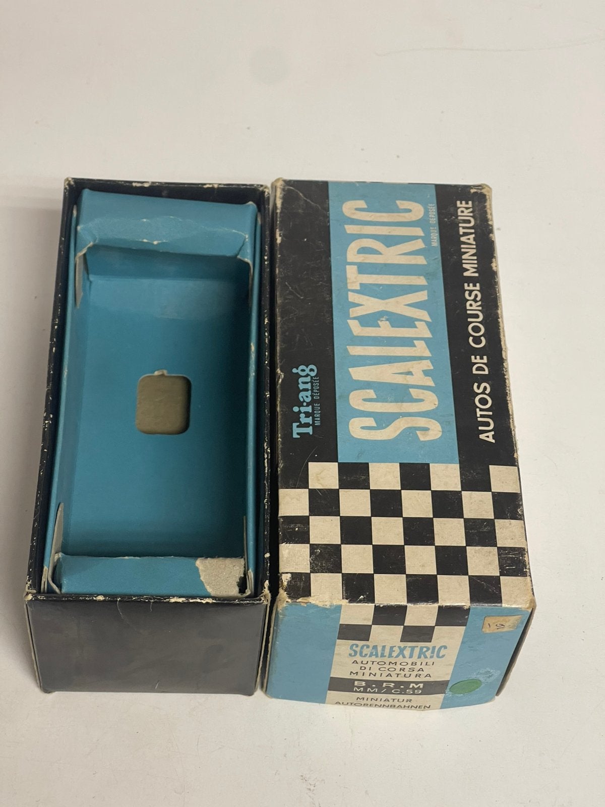 Scalextric B.R.M. MM/C59 originele doosje voor de racebaan, Overige merken, Onderdelen, Ophalen of Verzenden, Zo goed als nieuw