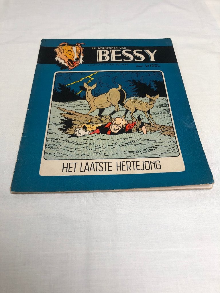 Bessy deel 21 Het Laatste Hertenjong SC 1e druk 1957,, Gelezen, Eén stripboek, Ophalen of Verzenden, WIREL