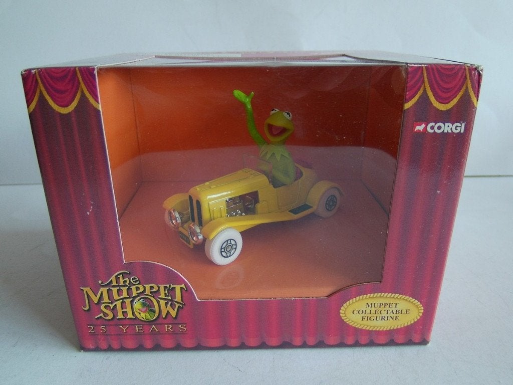 Oude Corgi The Muppet Show Kermit's Car in Box,  uit 2002, Ophalen of Verzenden, Zo goed als nieuw, Tv, Actiefiguur of Pop