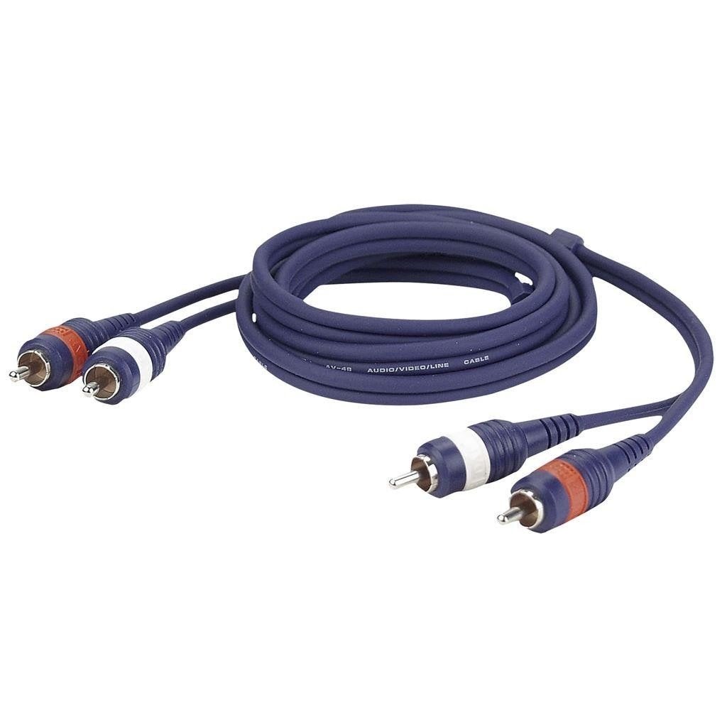 2 RCA male L/R to 2 RCA male L/R OFC 3m, ., Nieuw, Ophalen of Verzenden, .