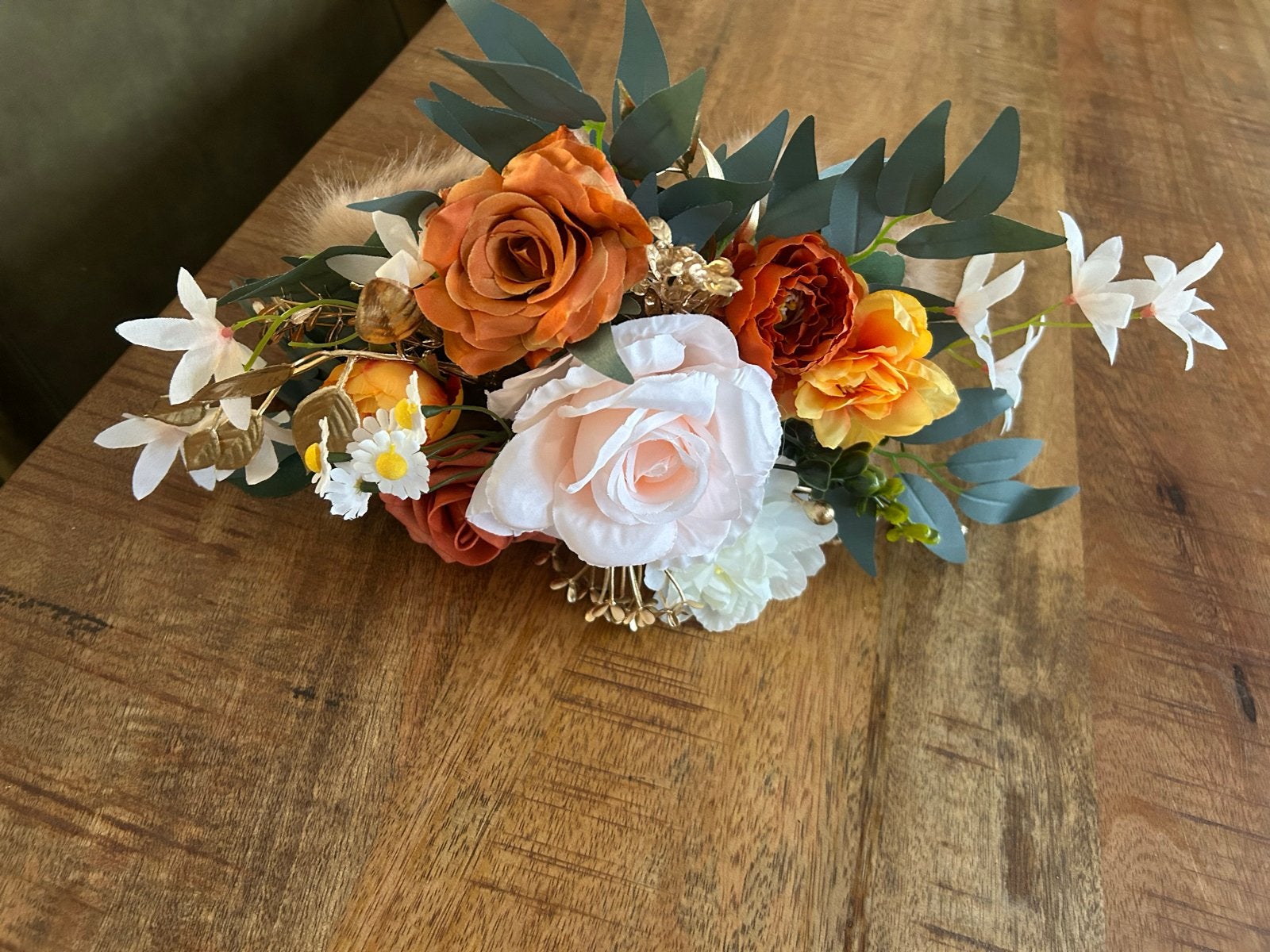 Handgemaakte hoofdband met bloemen - Nieuw, Ophalen of Verzenden, Nieuw, One size fits all