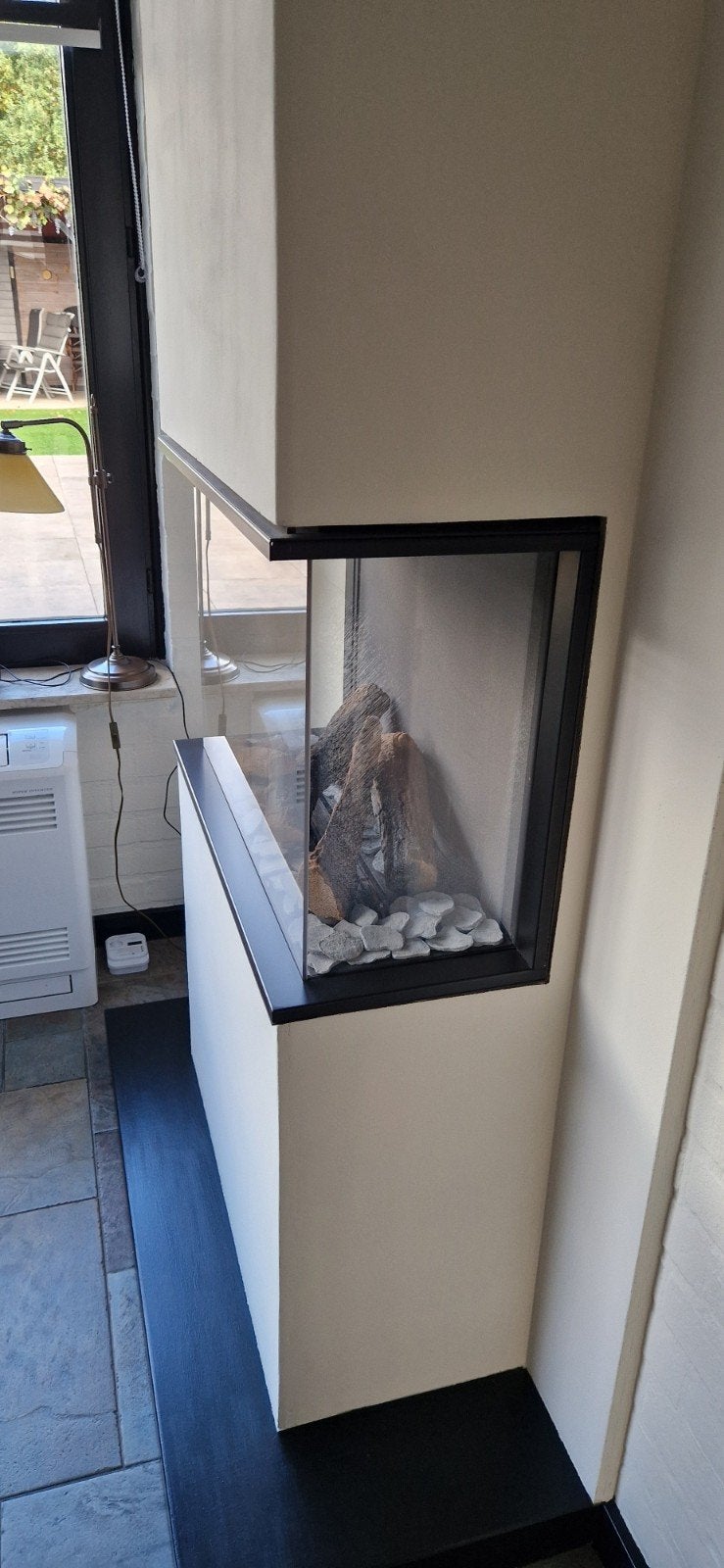 Moderne Gashaard - Inbouw - Zo goed als nieuw, Huis en Inrichting, Ophalen of Verzenden, Zo goed als nieuw, Inbouwhaard, Gashaard