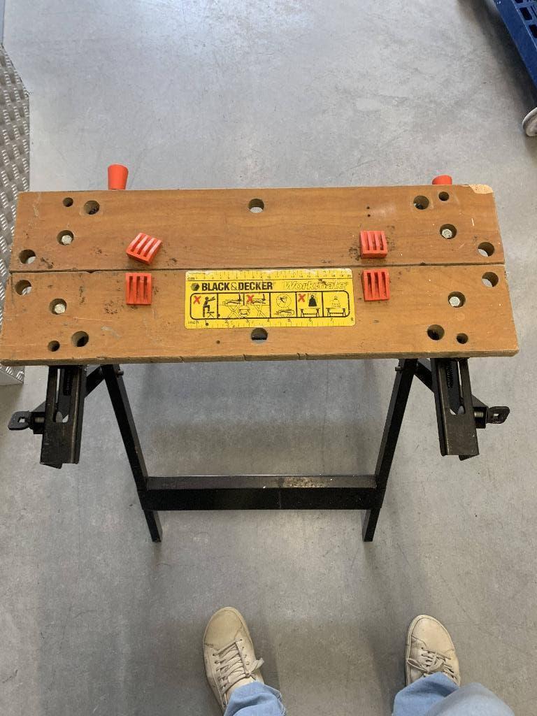 Black and Decker Workmate  (2 stuks), Doe-het-zelf en Verbouw, Werkbanken, Ophalen, Gebruikt, Minder dan 70 cm, Bankschroef