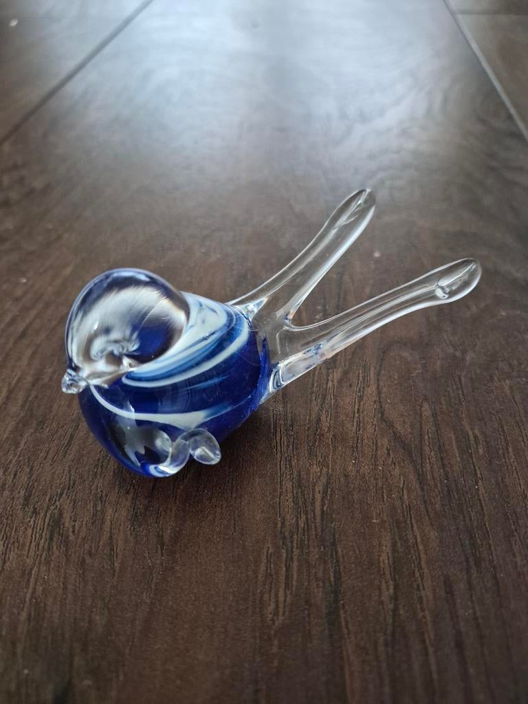 Glazen vogel beeldje  murano stijl, Ophalen of Verzenden