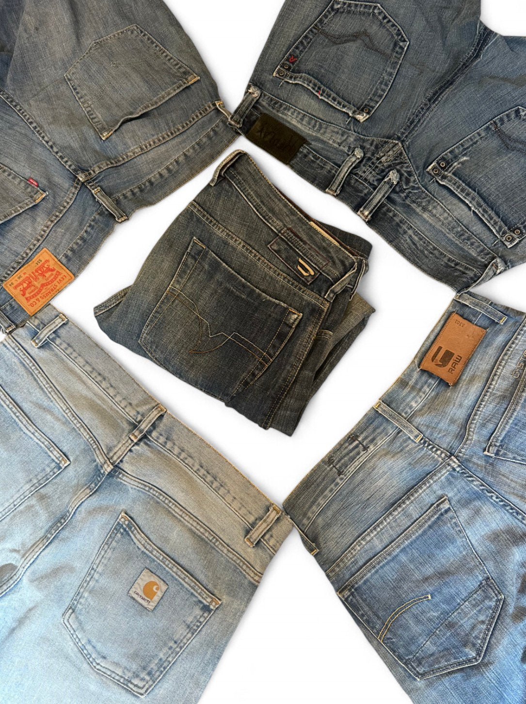 Levi’s Diesel G-Star Replay Carhartt - 200+ Jeans, Ophalen of Verzenden, Zo goed als nieuw, Blauw, Overige jeansmaten
