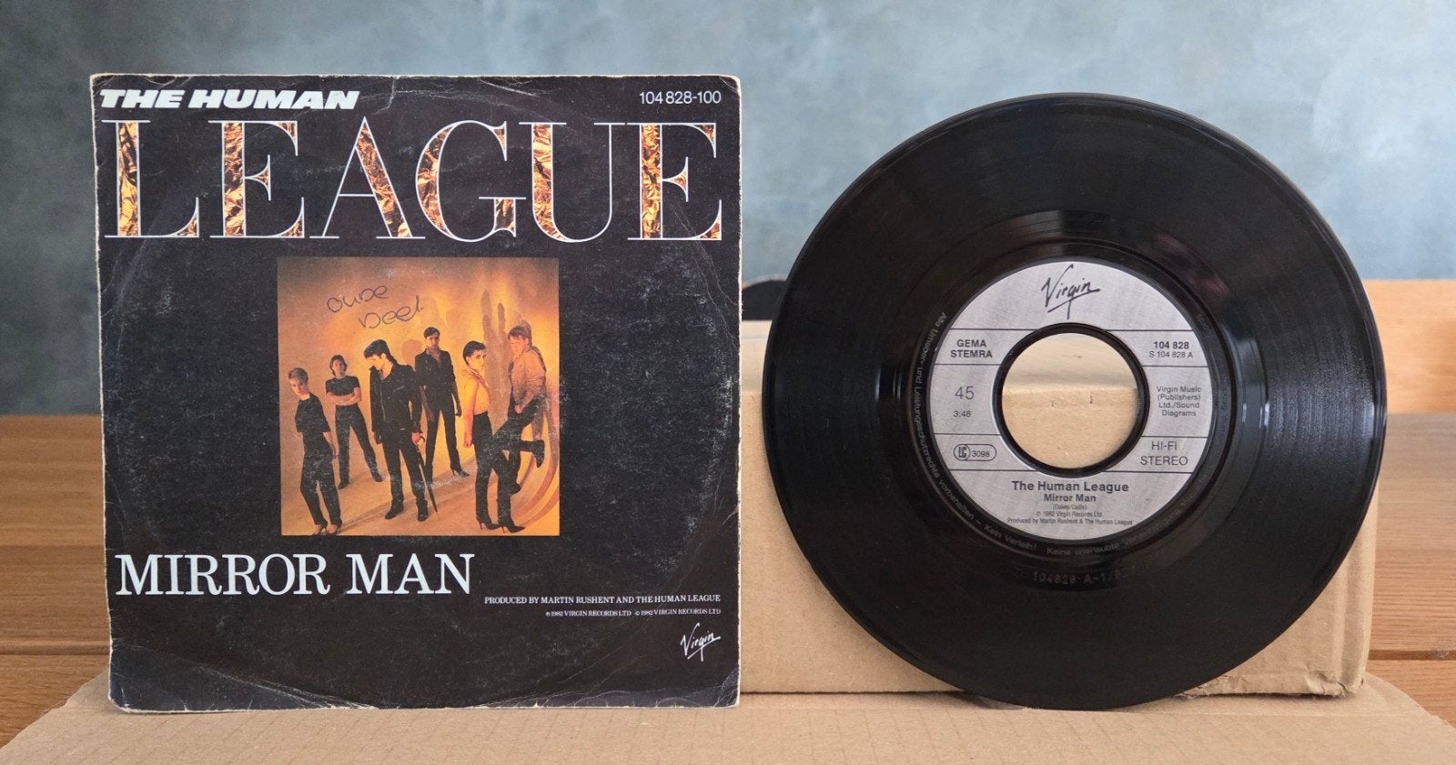 The Human League - Mirror Man, Cd's en Dvd's, Vinyl Singles, 7 inch, Ophalen of Verzenden, Zo goed als nieuw, Pop