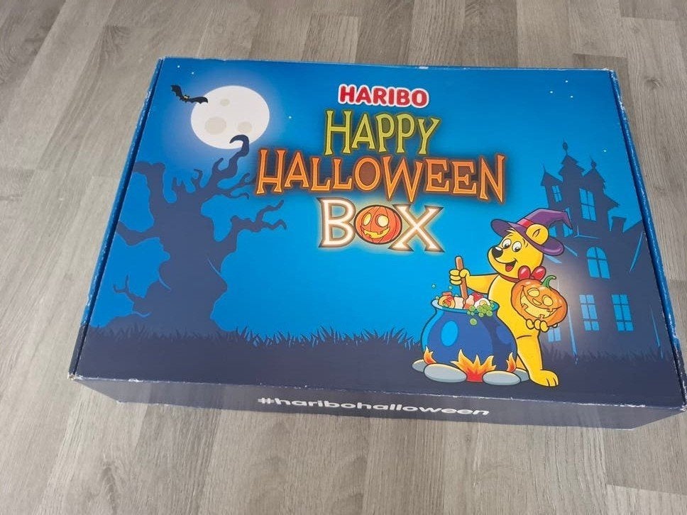 Halloweenbox Haribo, Ophalen