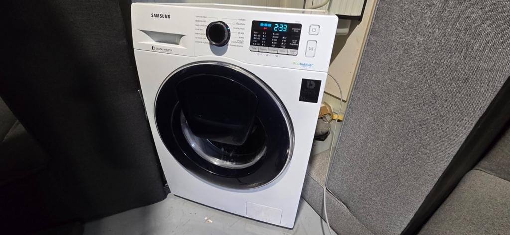 Samsung EcoBubble AddWash Wasmachine Koolborstelloos, 1200 tot 1600 toeren, Gebruikt, 8 tot 10 kg, Ophalen of Verzenden