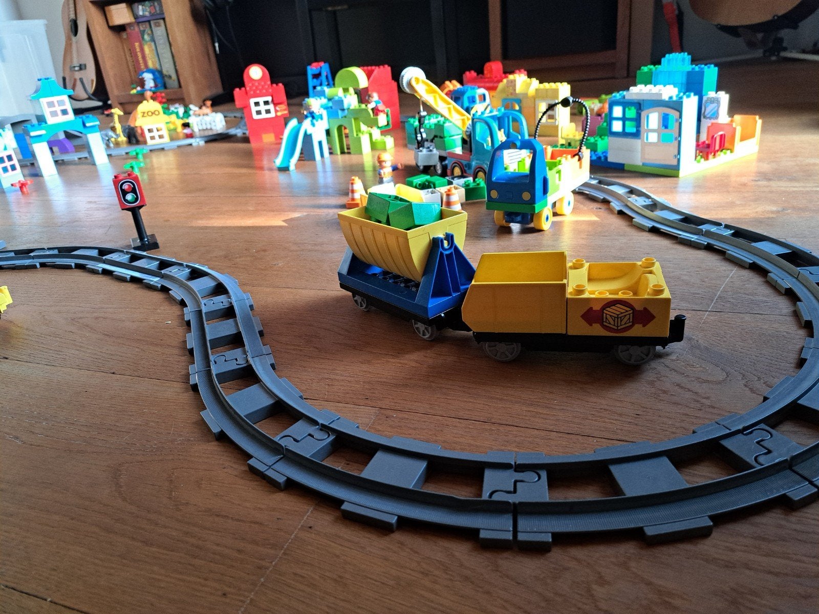 Grote Duplo set: Electrische Trein, Dieren, Voertuigen etc, Ophalen, Gebruikt, Overige merken