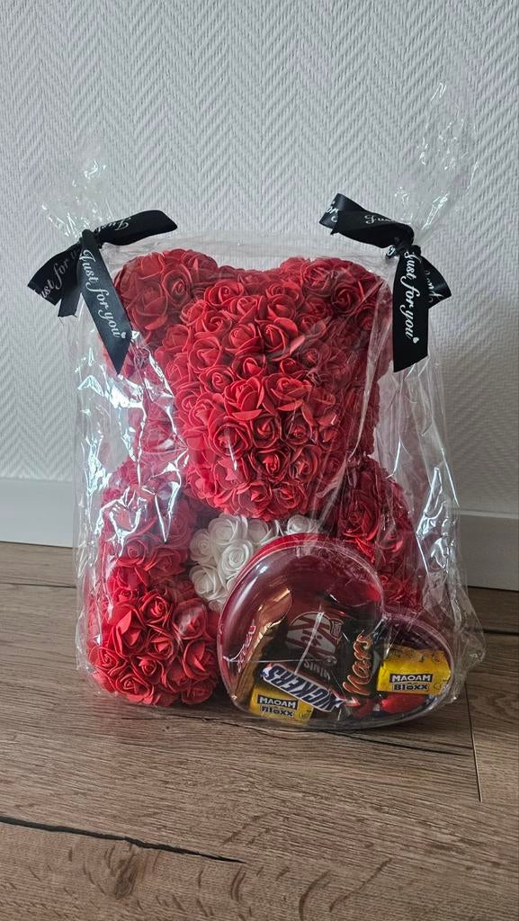 Moederdag cadeau flowerbear 40 cm, Ophalen of Verzenden, Nieuw