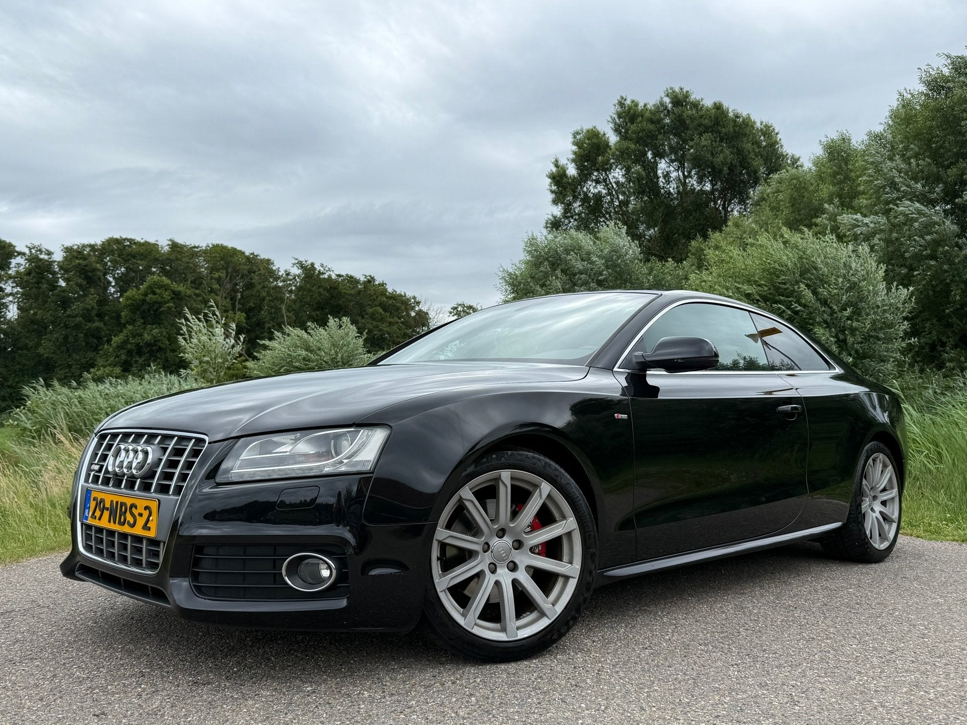 Audi A5 Coupé 2.0 TFSI Pro Line S Automaat | H-Leder | Orig, Auto's, Gebruikt, Zwart, 4 cilinders, 1984 cc