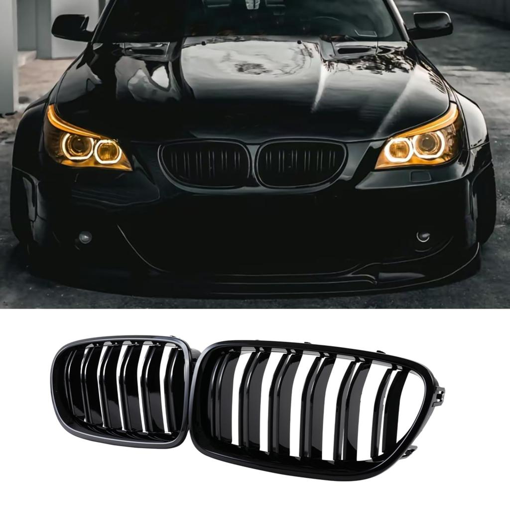 BMW E60 M tech zwarte glans grill (Nieren), Auto diversen, Auto-accessoires, Zo goed als nieuw, Ophalen of Verzenden
