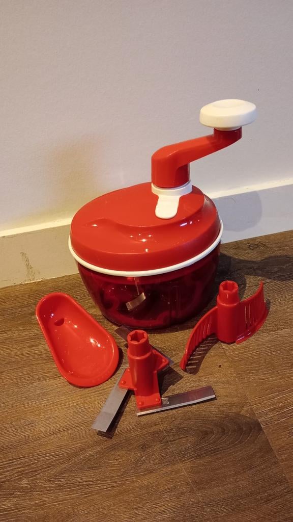 Tupperware Quick Chef - Handmatige Keukenmachine Rood, Ophalen of Verzenden, Rood