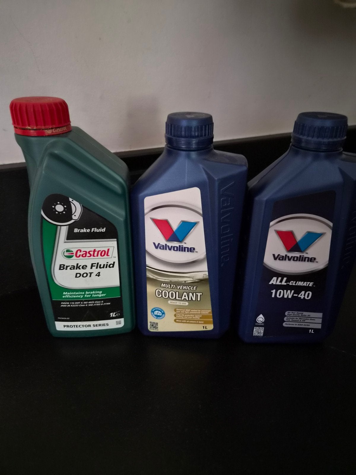 vloeistoffen: Remvloeistof, Koelvloeistof, Motorolie, Ophalen of Verzenden