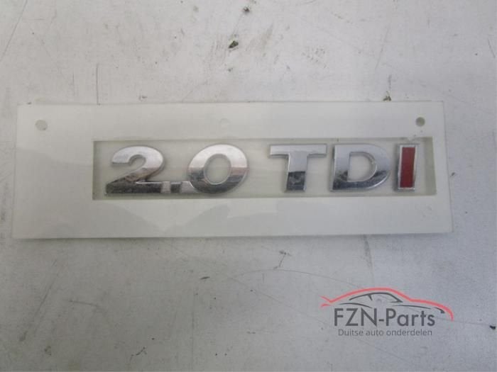 VW Golf 7 Chrome Embleem Sticker Logo Achterklep 2.0 TDI, Ophalen of Verzenden, Gebruikt