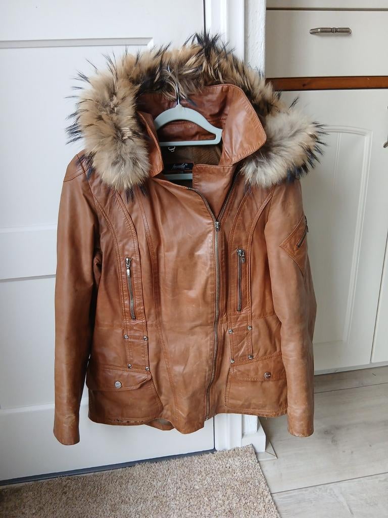 chique zachtleder JAS, afritskapuchon,dames42, Kleding | Dames, Ophalen of Verzenden, Zo goed als nieuw