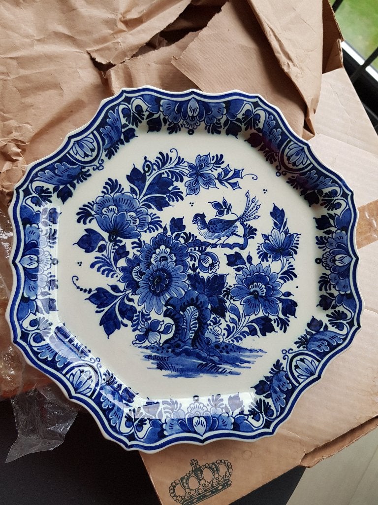 Zenith Delfts Blauw Schaal - Unieke Vorm, Diep Blauw, Ophalen of Verzenden