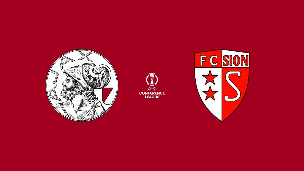 2x Ajax - FC Sion vak 421 rij 2 naast elkaar + middenlijn!, Twee personen, Augustus, Europa of Champions League