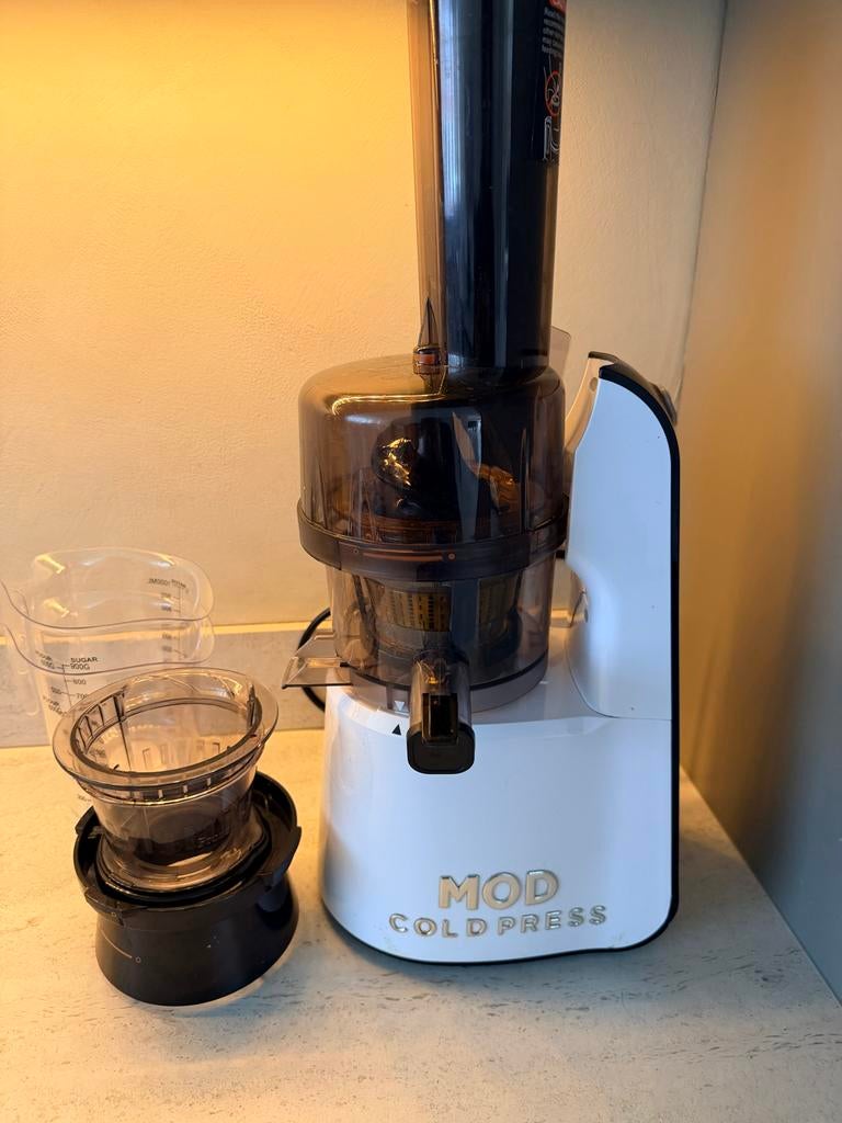 MOD Coldpress Slowjuicer - Voor verse sappen, Witgoed en Apparatuur, Juicers, Ophalen of Verzenden, Zo goed als nieuw, Elektrisch