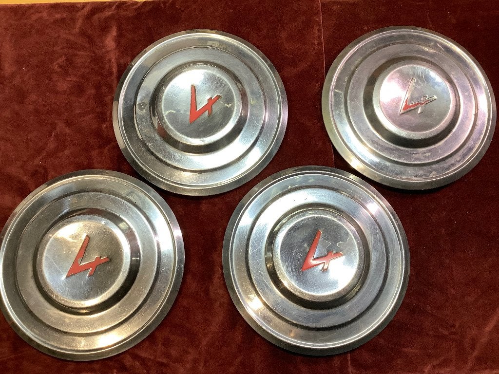 4 x chrome wieldop FORD TAUNUS 12M/15M jaren ‘60, Ophalen of Verzenden, Gebruikt