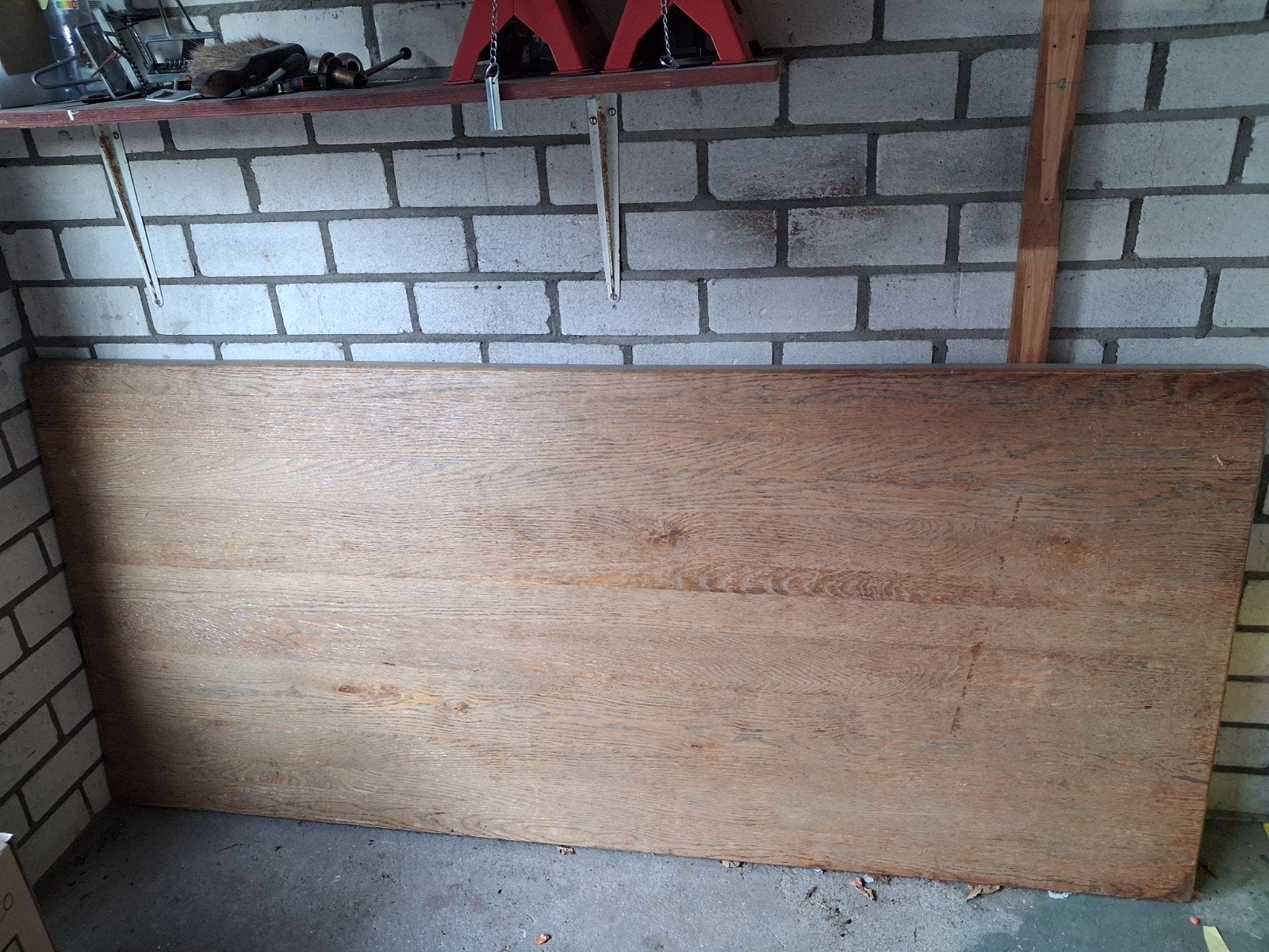 masief eiken tafelblad, Ophalen, Gebruikt, Eikenhout, 50 tot 100 cm