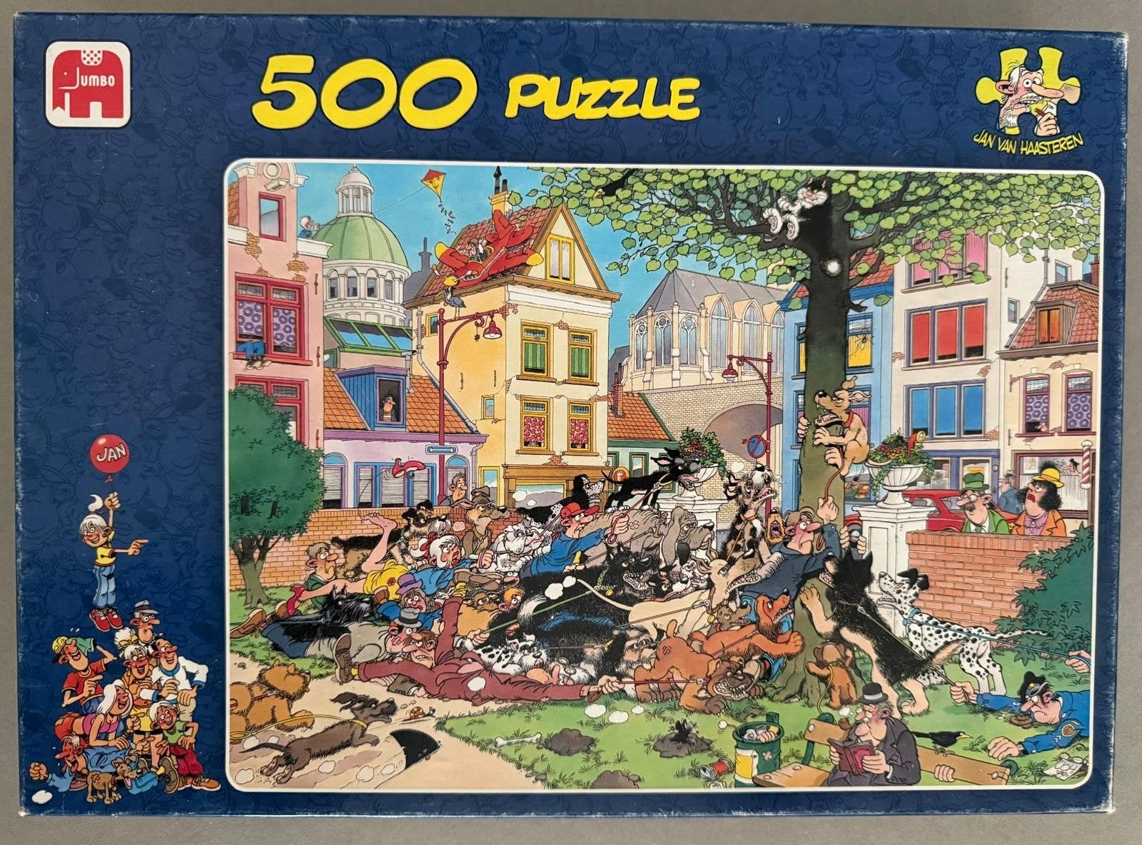 Jan van Haasteren puzzel 500 stukjes "Vang Die Kat", Ophalen of Verzenden, 500 t/m 1500 stukjes, Zo goed als nieuw