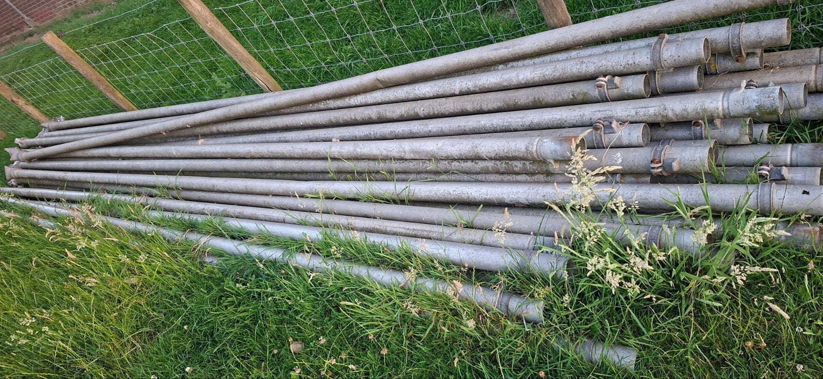 Aluminium irrigatiebuizen met koppelingen, Ophalen, Gebruikt