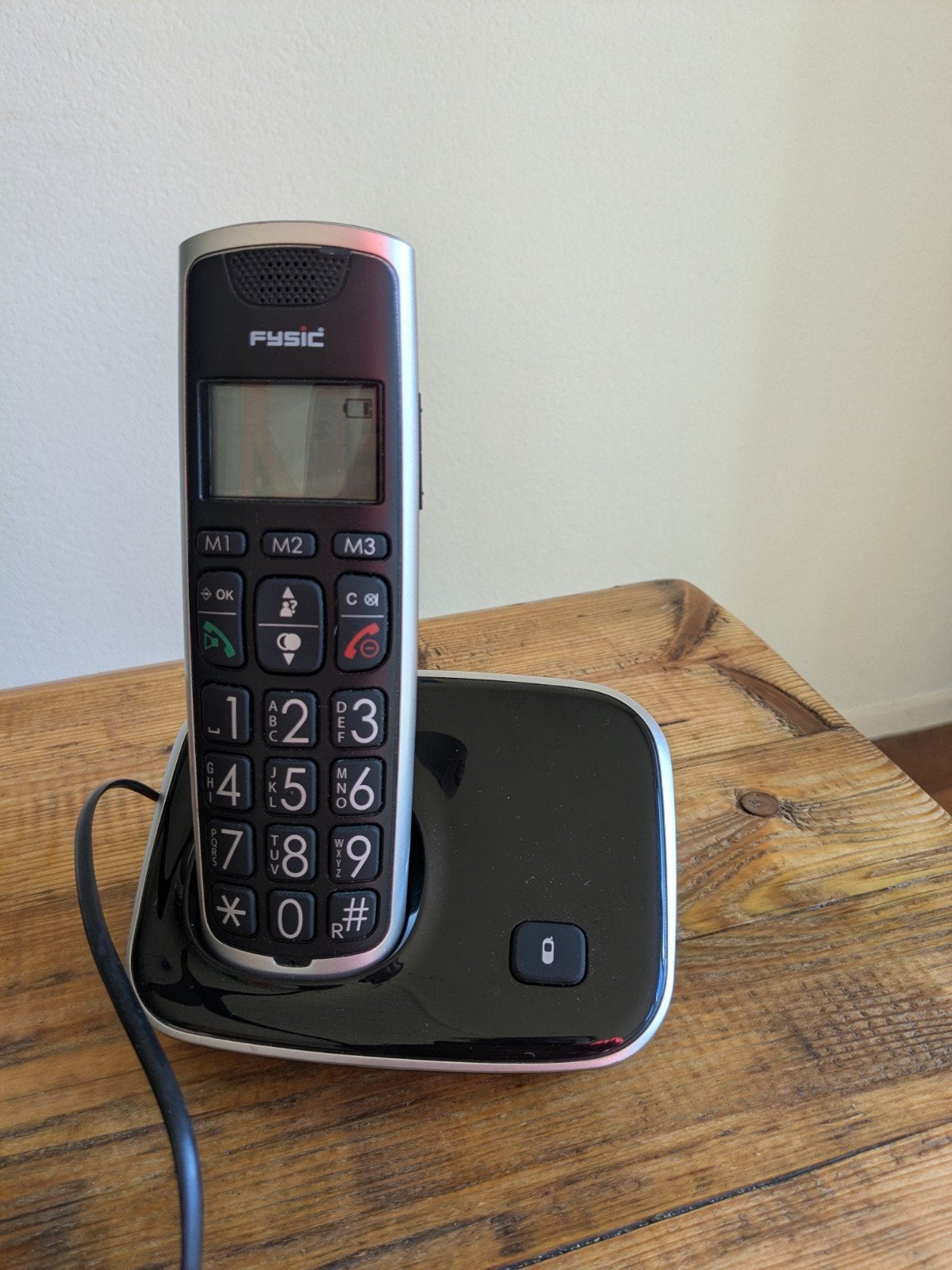 Fysica FX-6020 DECT Basis en Handset zwart, Telecommunicatie, Ophalen of Verzenden, Zo goed als nieuw, 2 handsets
