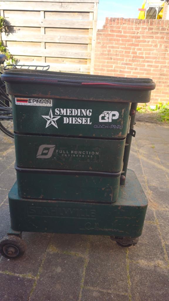 Stalen gereedschapskist op wielen - Stahlwille, Ophalen, Gebruikt