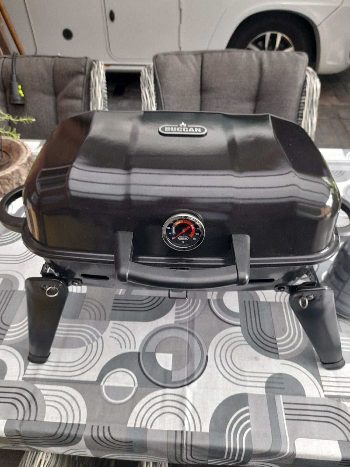 Buccan Lismore Spark & Grill BBQ - Draagbare Gasbarbecue, Tuin en Terras, Ophalen of Verzenden, Zo goed als nieuw, Buccan