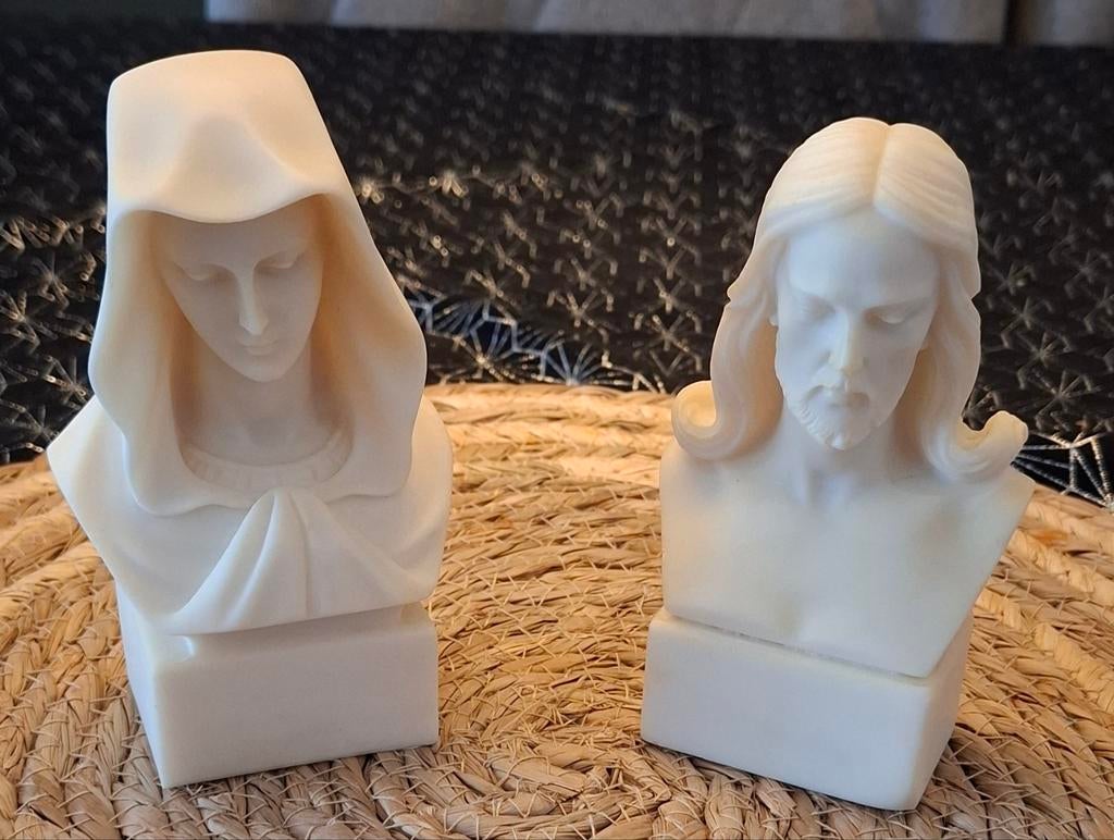 Maria en Jezus bustes - Religieuze beelden, Ophalen of Verzenden