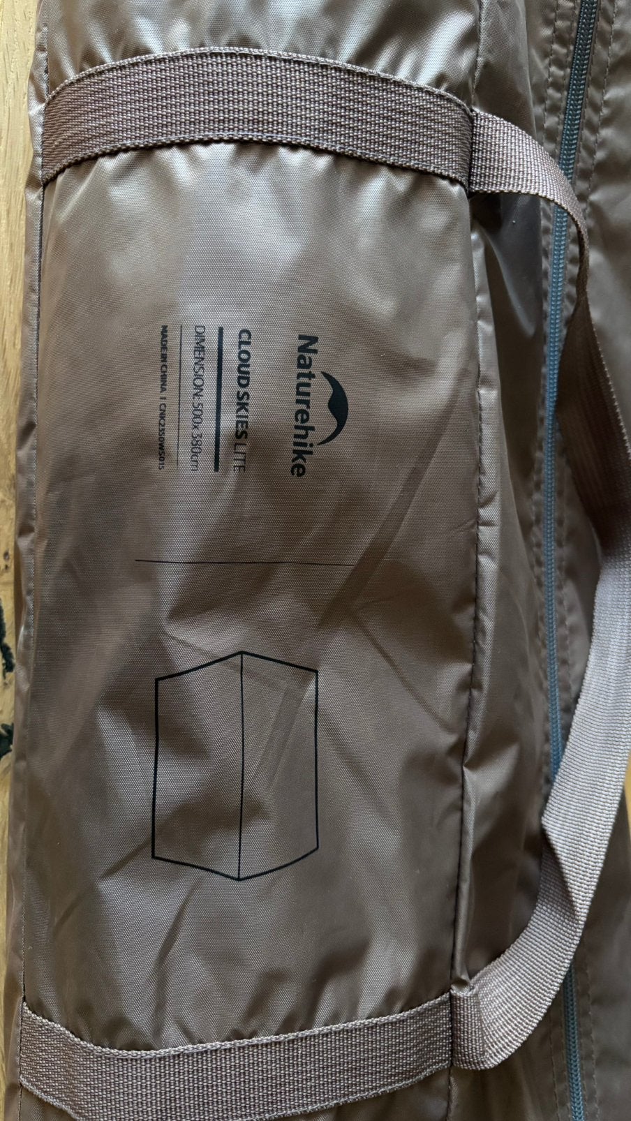 Tarp shelter schaduwdoek 500 x 380 waterdicht, Ophalen of Verzenden, Nieuw