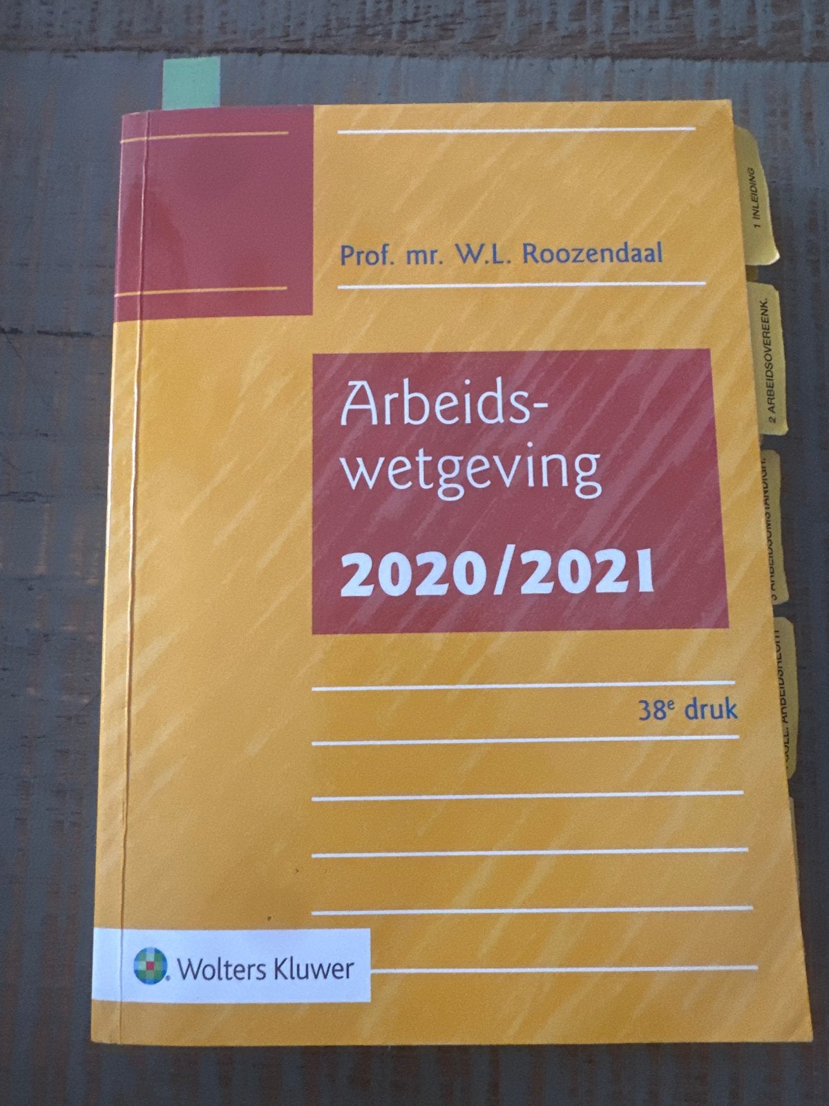 Arbeidswetgeving 2020/2021 - Prof. mr. W.L. Roozendaal, Boeken, Ophalen of Verzenden, Gamma, Zo goed als nieuw, HBO