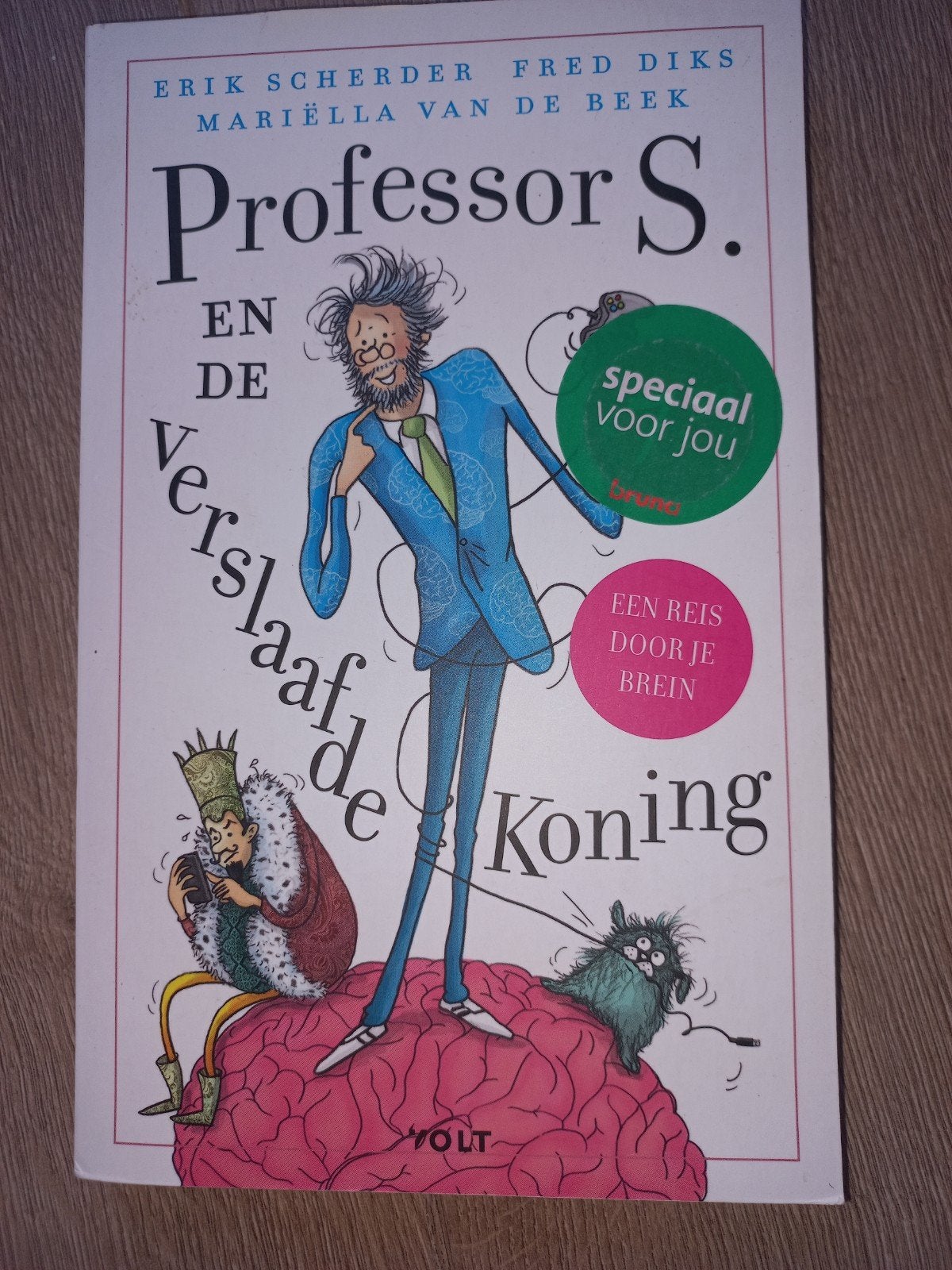 Professor S. en de Verslaafde Koning - Erik Scherder, Ophalen of Verzenden, Zo goed als nieuw, Erik Scherder, Fred Diks, Mariëlla van de Beek