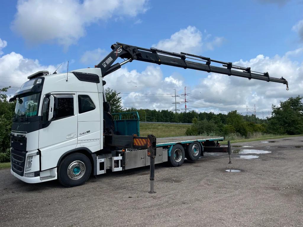 Volvo FH 13.540 FH 540 with hiab 477 e6 with remote, Automaat, Euro 6, Wit, Bedrijf