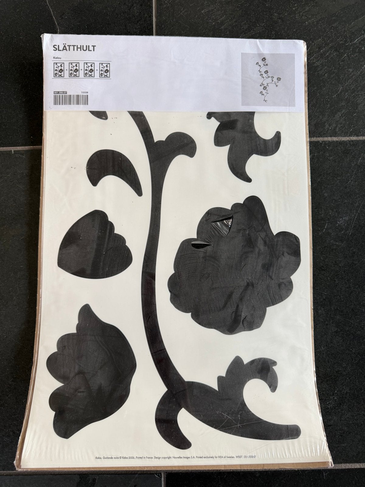 IKEA SLÄTTHULT Kalou Muurdecoratie - Nieuw in verpakking, Zwart, Ophalen of Verzenden, Kunststof, Modern