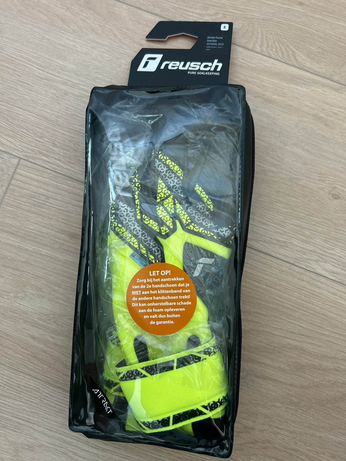 Reusch Attrakt Fusion Guardian keepershandschoenen, Maat XS of kleiner, Ophalen of Verzenden, Nieuw, Handschoenen