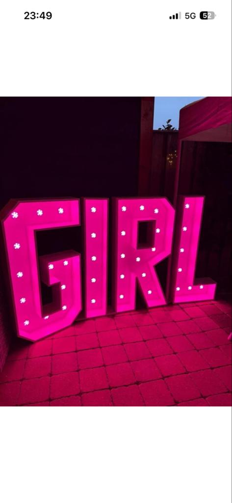 XXL Lichtletters 1.30cm te koop., Hobby en Vrije tijd, Ophalen of Verzenden, Zo goed als nieuw