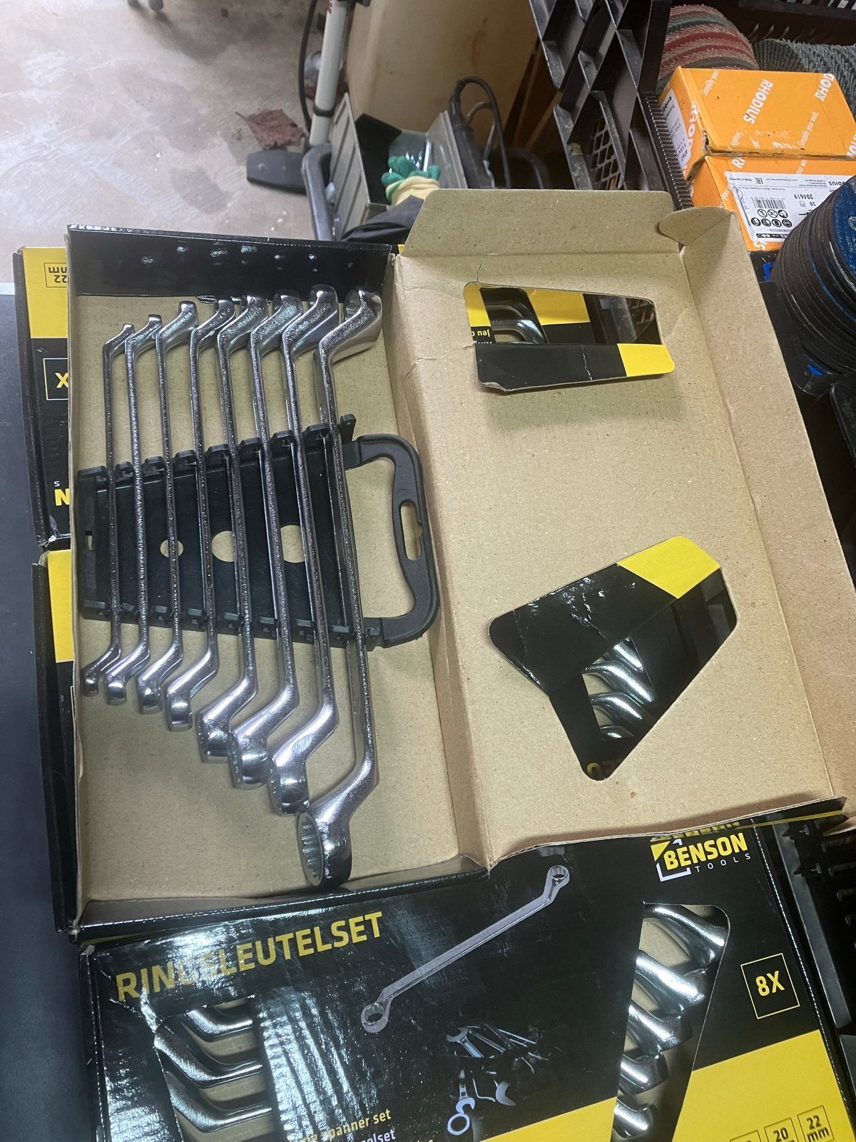 Benson Tools Ringsleutelset - 8-delig (6-22mm), Ophalen of Verzenden, Nieuw, Sleutel/ratel, Overige merken