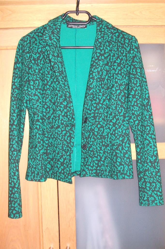 NIEUW Juffrouw Jansen jasje / colbert groen maat S, Kleding | Dames, Nieuw, Ophalen of Verzenden, Jasje, Maat 36 (S)