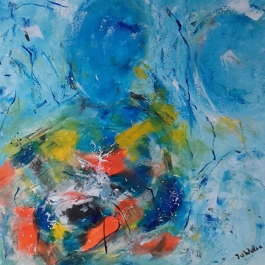 Abstracte kunst: 'De Dans van Kleuren', Ophalen