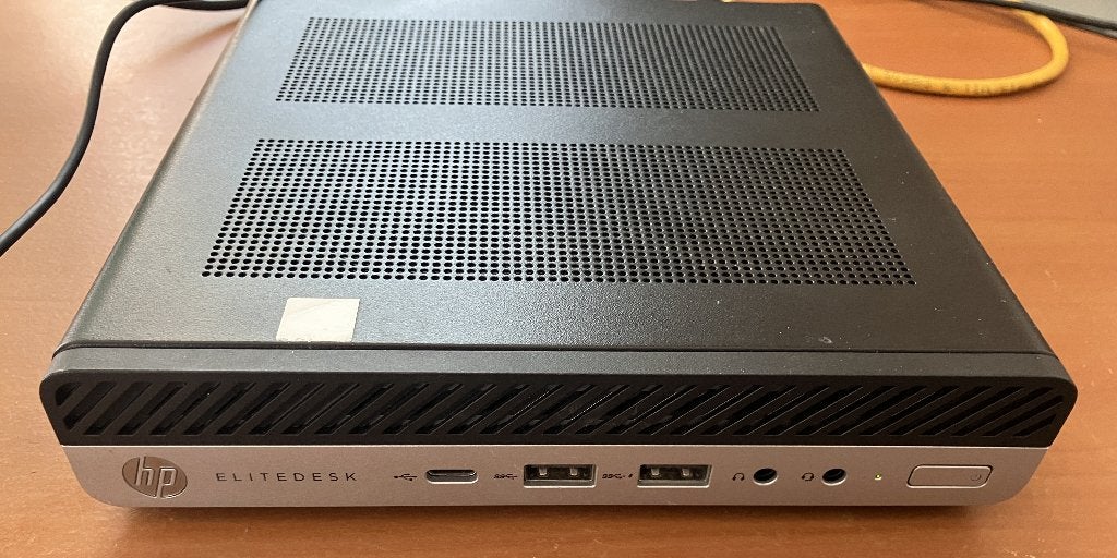 HP elitedesk 705 G4 DM mini pc incl. adapter, Gebruikt, HP Elitedesk, Ophalen of Verzenden, SSD
