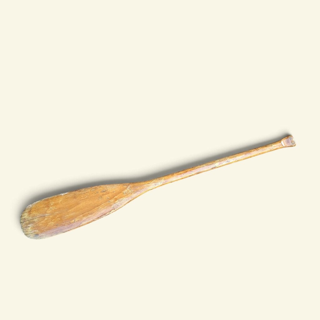 Vintage Houten Roeispaan / Steekpeddel, Ophalen, Gebruikt, Gebruiksvoorwerp, Niet van toepassing