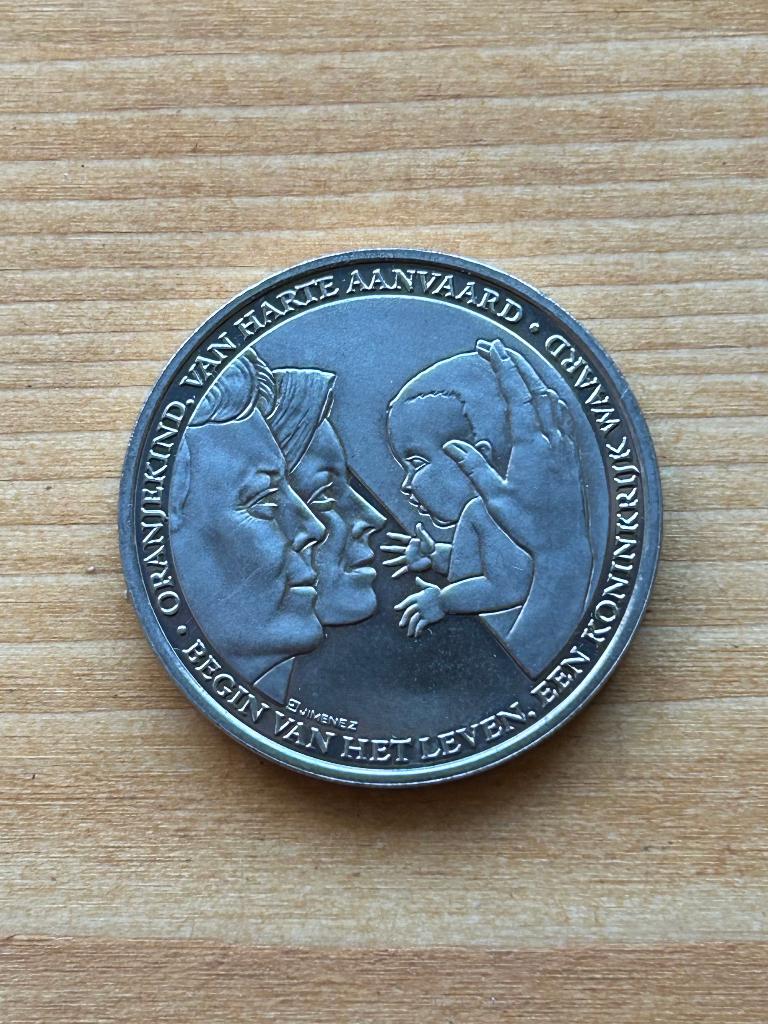 Penning geboorte Amalia 2003, Ophalen of Verzenden, Overige materialen