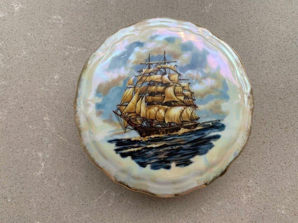 Zeldzaam Limoges porseleinen schaaltje St. Malo, Antiek en Kunst, Ophalen of Verzenden