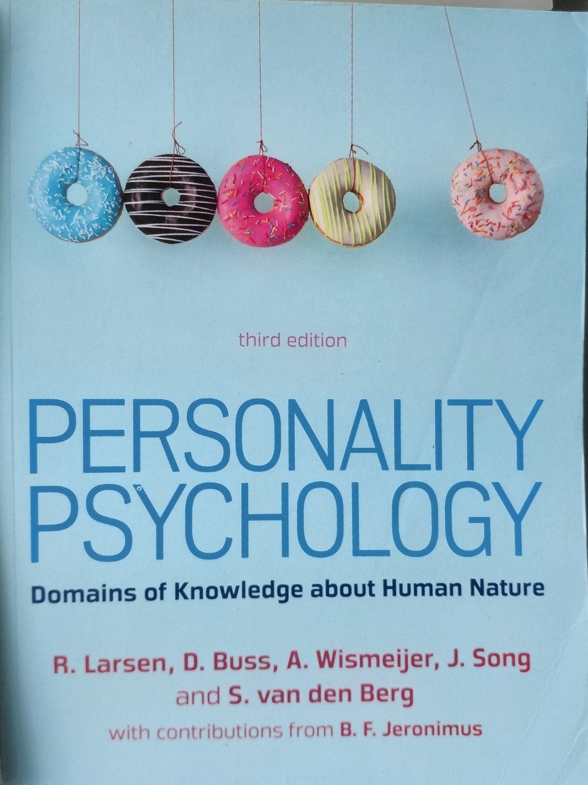 Personality Psychology - Third Edition, Ophalen of Verzenden, Gelezen, Persoonlijkheidsleer, R. Larsen, D. Buss, A. Wismeijer, J. Song, S. van den Berg